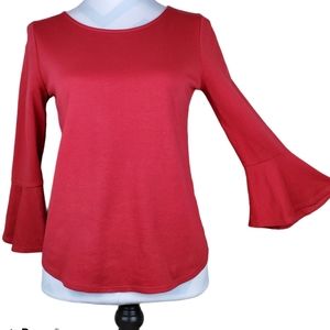 J Crew Mercantile Burnt Red Pull on Top Size XS
